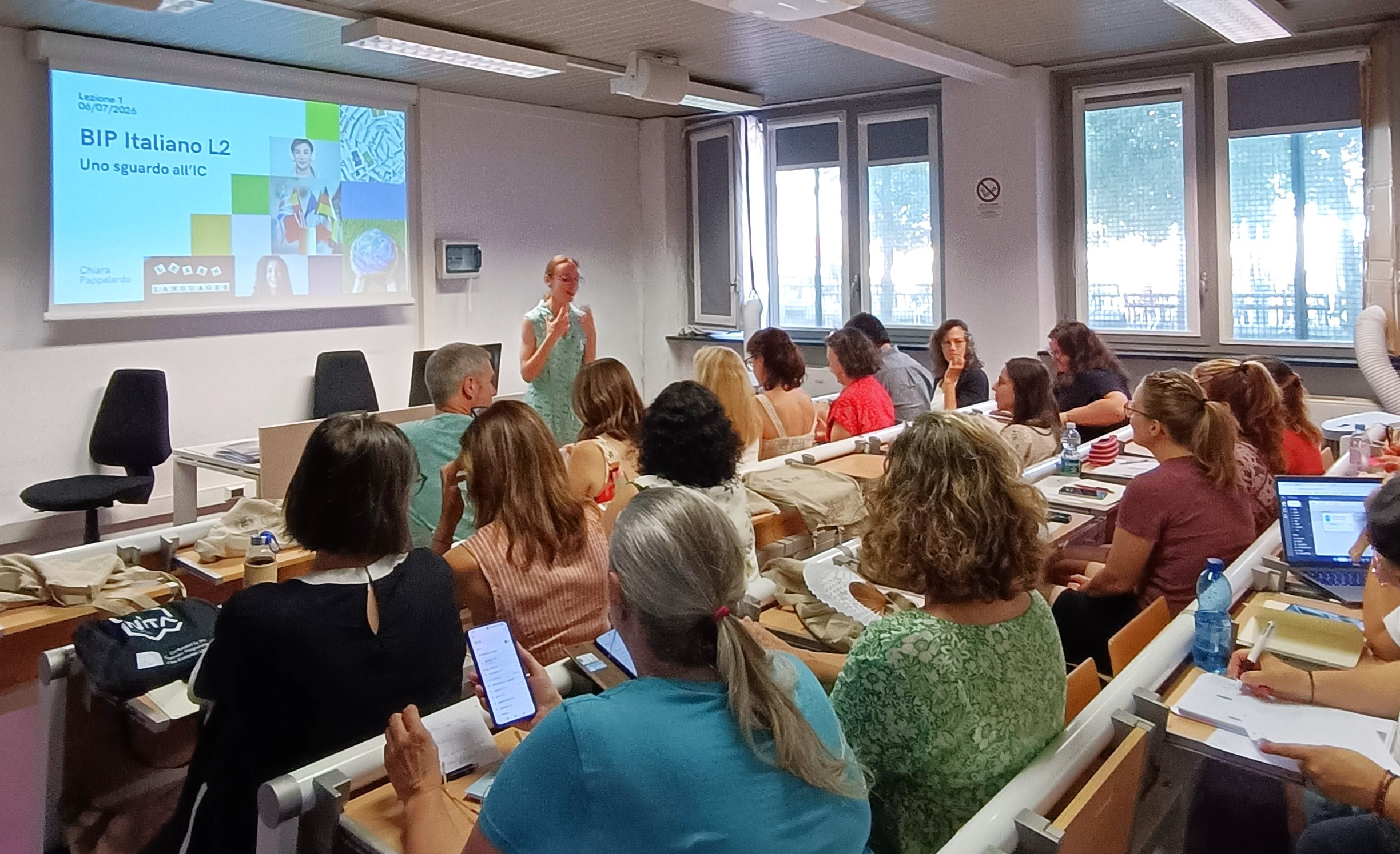 Italian language and intercomprehension session at the University of Turin