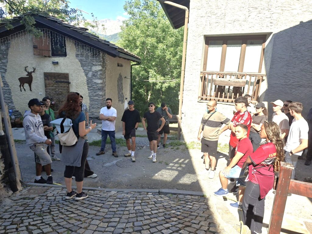 Students visit the mountain village of Jouvenceaux as part of the UNITA BIP