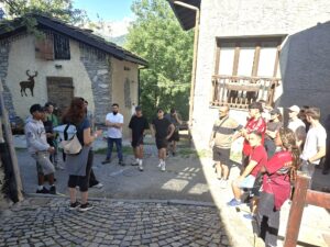 Students visit the mountain village of Jouvenceaux as part of the UNITA BIP